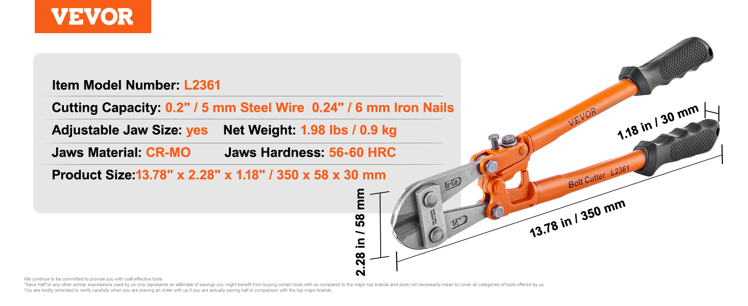 Bolt Cutter,Lock Cutter, 14\