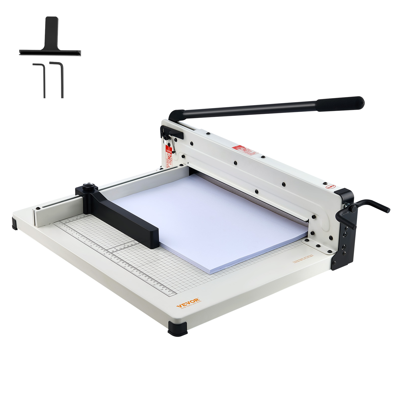 Paper Cutter 17/12" A3/A4 Guillotine Paper Trimmer 400 Sheet Capacity Metal Base