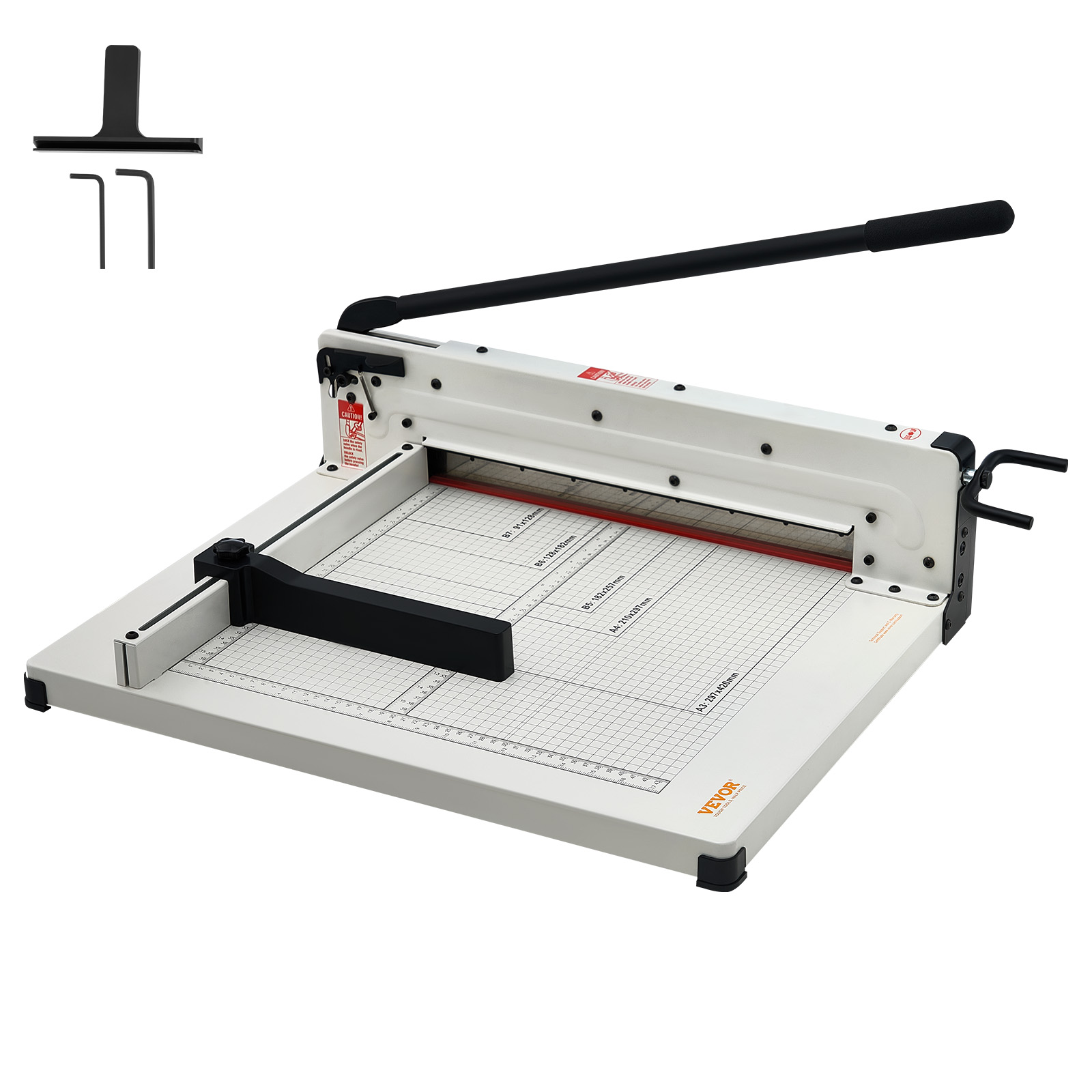 Paper Cutter 17/12" A3/A4 Guillotine Paper Trimmer 400 Sheet Capacity Metal Base