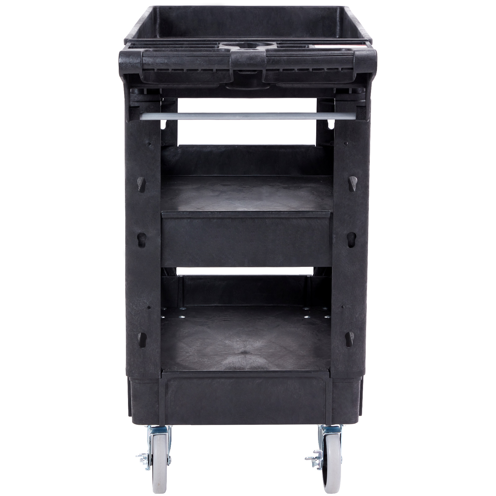 VEVOR Utility Service Cart Rolling Cart 2/3 Shelf 550LBS with 360° Swivel Wheels