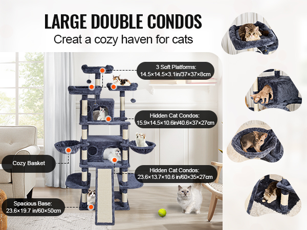 VEVOR Cat Tree 68.5