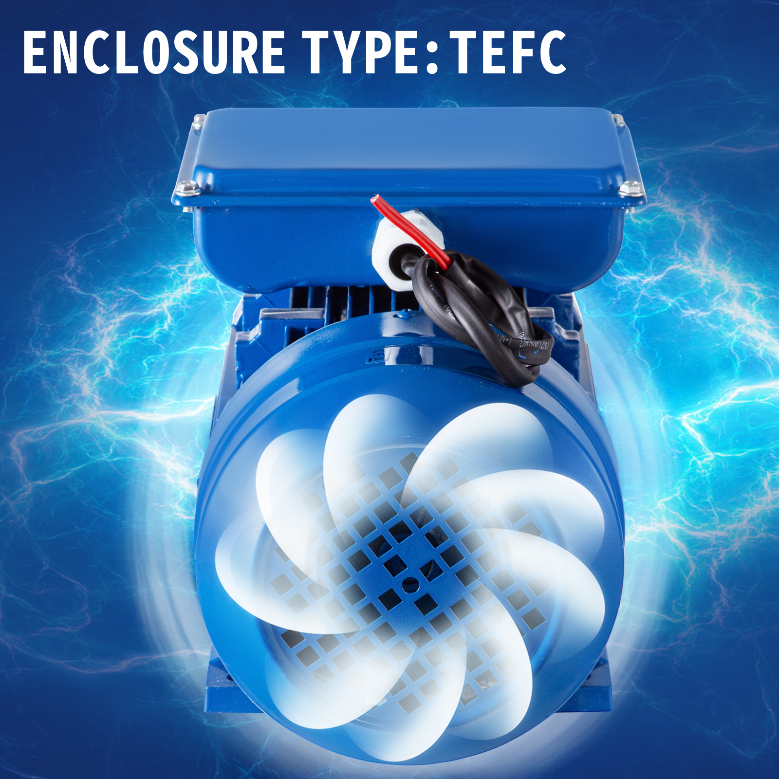 VEVOR 1.5 kW 2HP 2850RPM Single Phase Electric Motor 220V Asynchronous