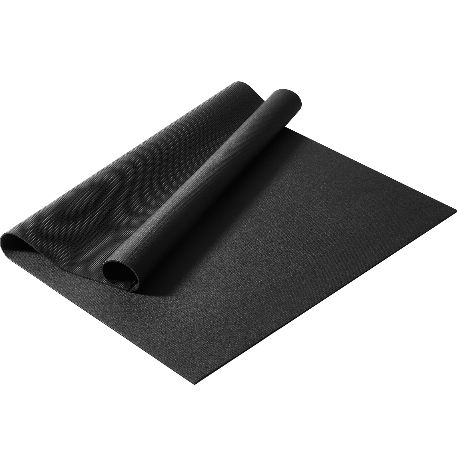 Large Yoga Mat 6/7/8/9/10/12 ft Workout Mats for Home Gym Flooring Black