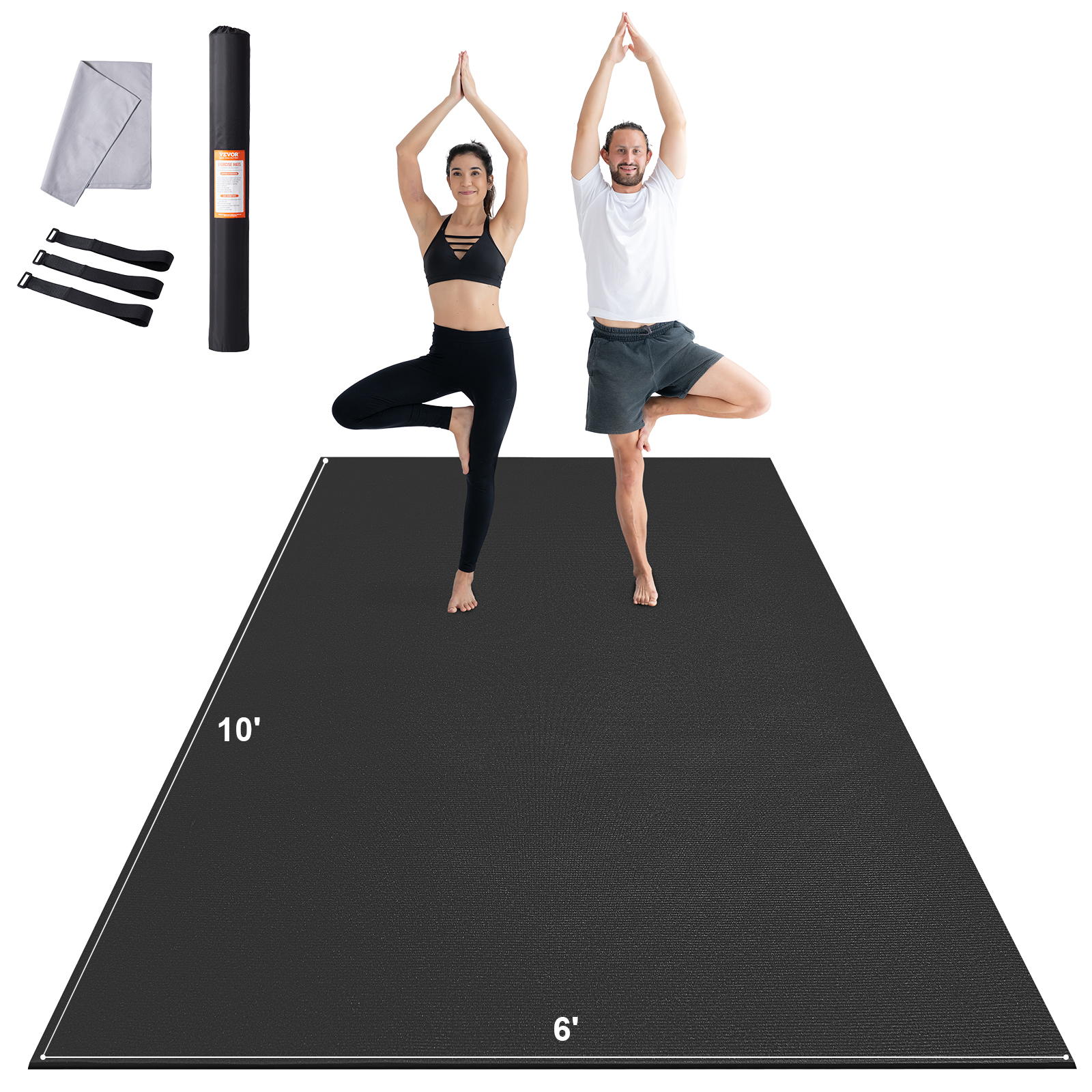 VEVOR Exercise Mat Non Slip Yoga Mat Gym Fitness Pilate Workout Mat (6x4-12x6ft) - Picture 63 of 86