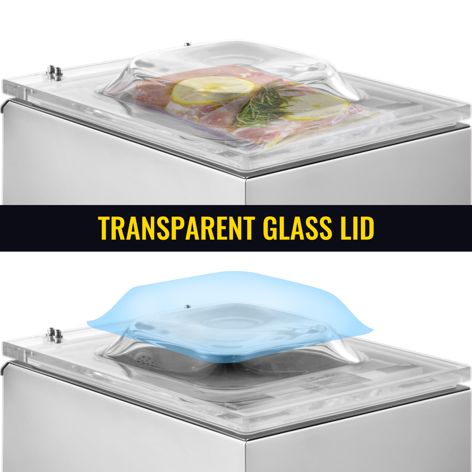 Commercial Food Chamber Vacuum Sealer Semi-vacuum Sealing Packing Machine  370W