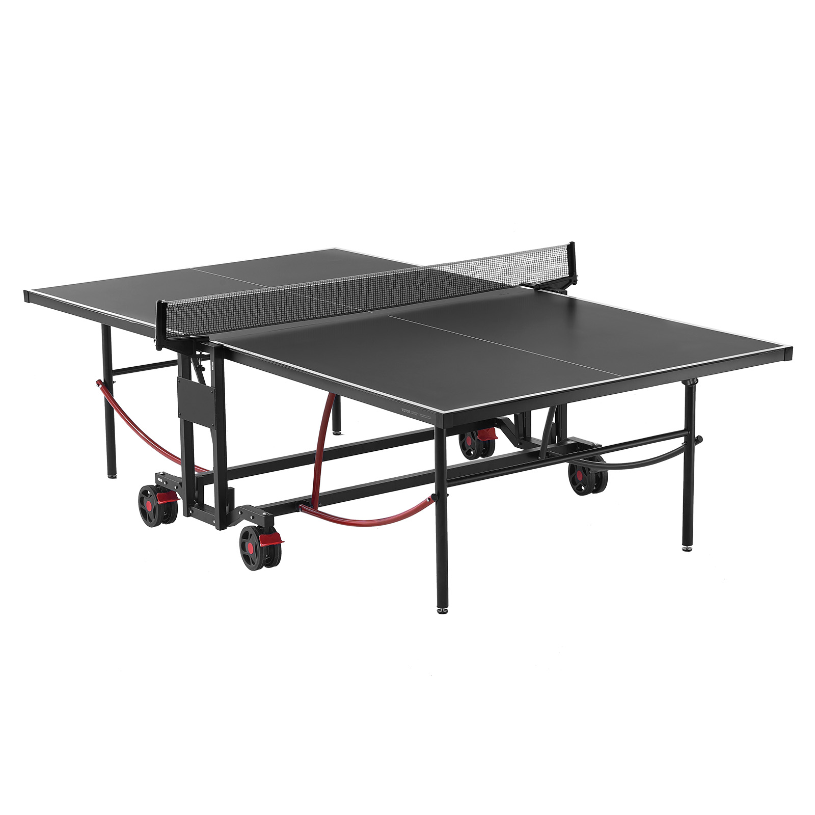 VEVOR Ping Pong Table Foldable Table Tennis Game Table Indoor/Outdoor with Net