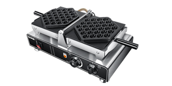 Bubble Waffle Maker, 110V Electric Egg Waffle Maker, 1500W Hong Kong Egg  Puff Machine w/2