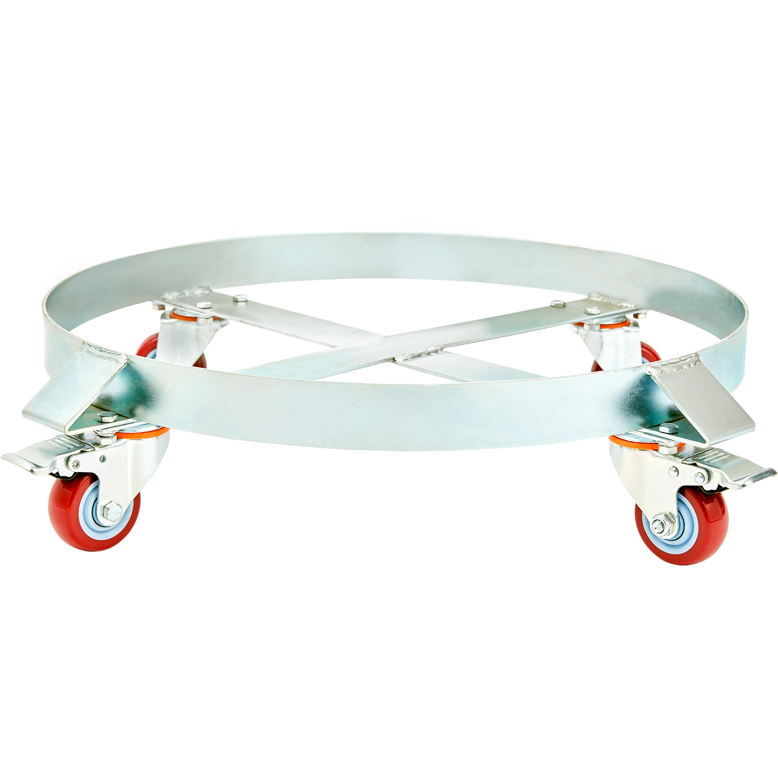 VEVOR 55 Gal Drum Dolly Heavy Duty Barrel Cart 1000-2000lbs with Swivel Casters - Picture 12 of 62