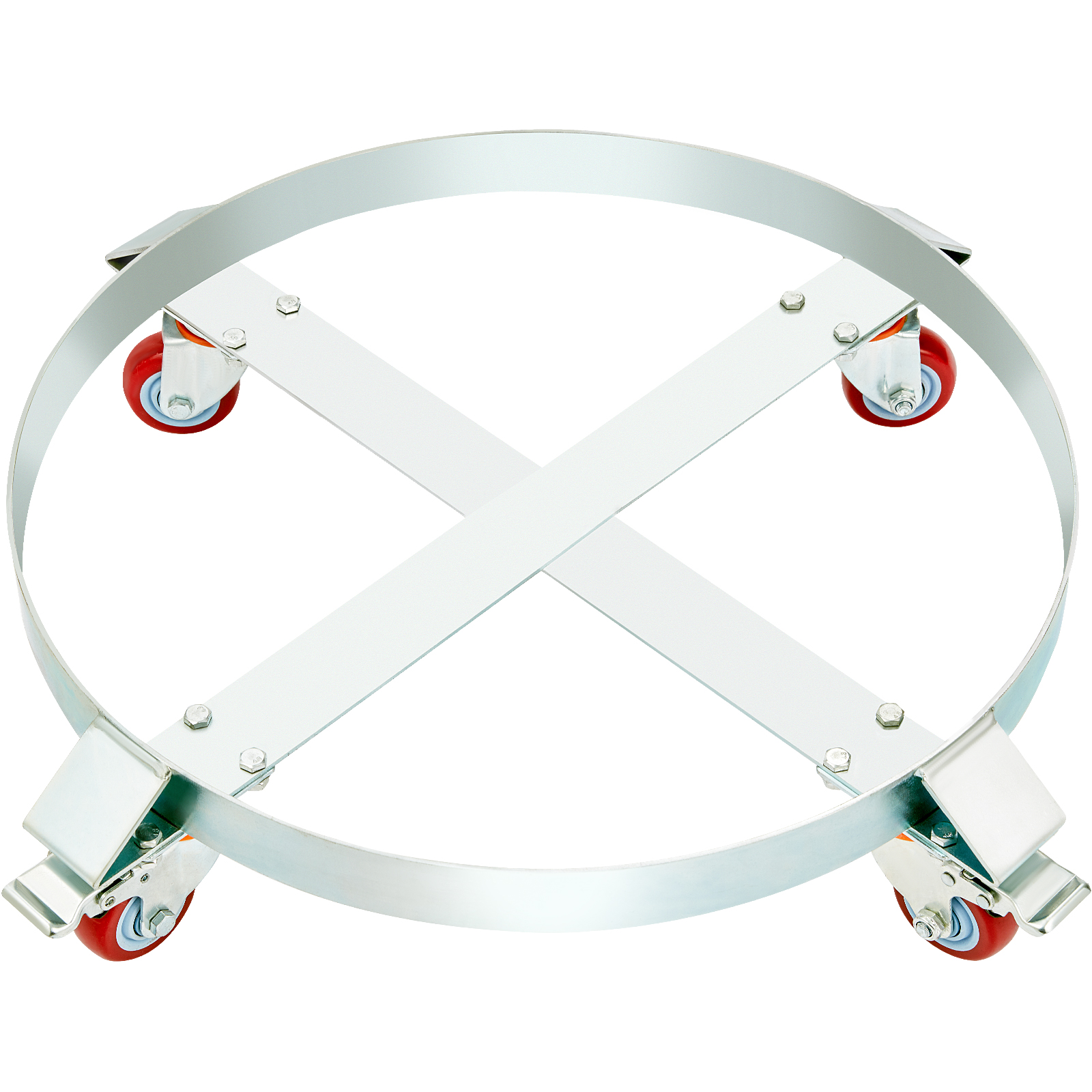 VEVOR 55 Gal Drum Dolly Heavy Duty Barrel Cart 1000-2000lbs with Swivel Casters - Picture 11 of 62