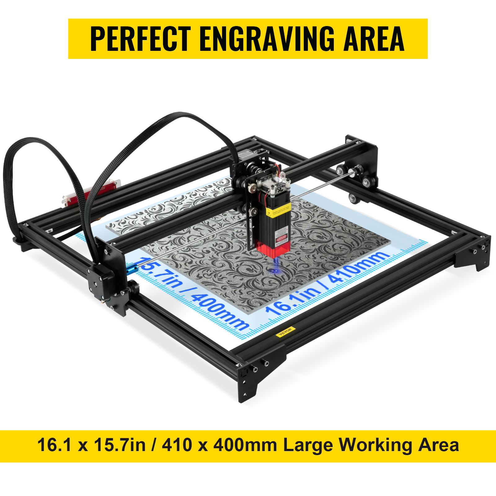 Acheter Zone de gravure en alliage d'aluminium 400 mm x 400 mm