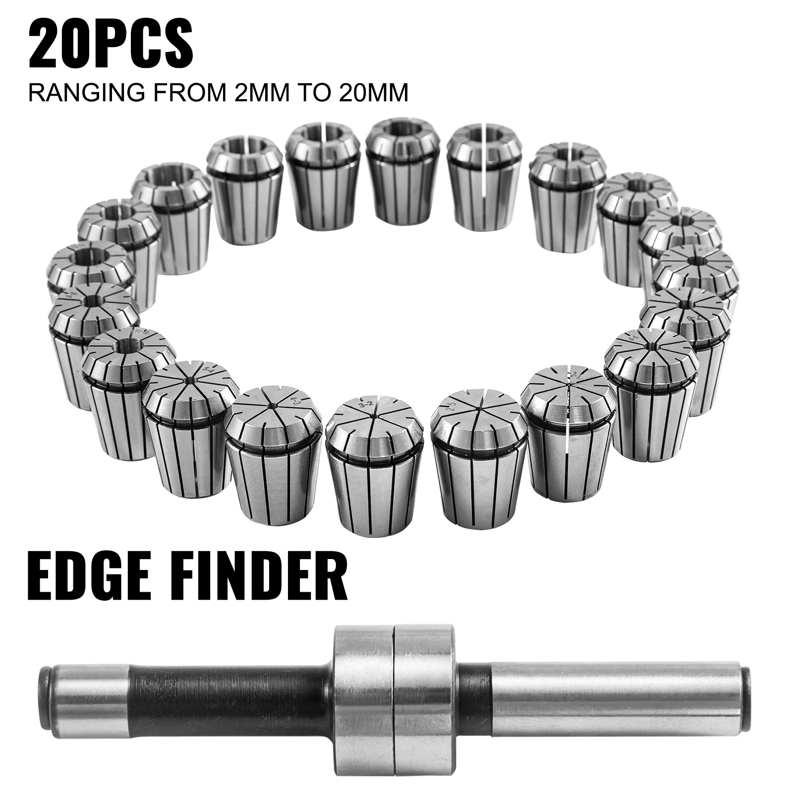 VEVOR Vevor Collet Set Collet Chuck 20pcs Er32 Workholding Collets 220 Mm For Milling VEVOR EU