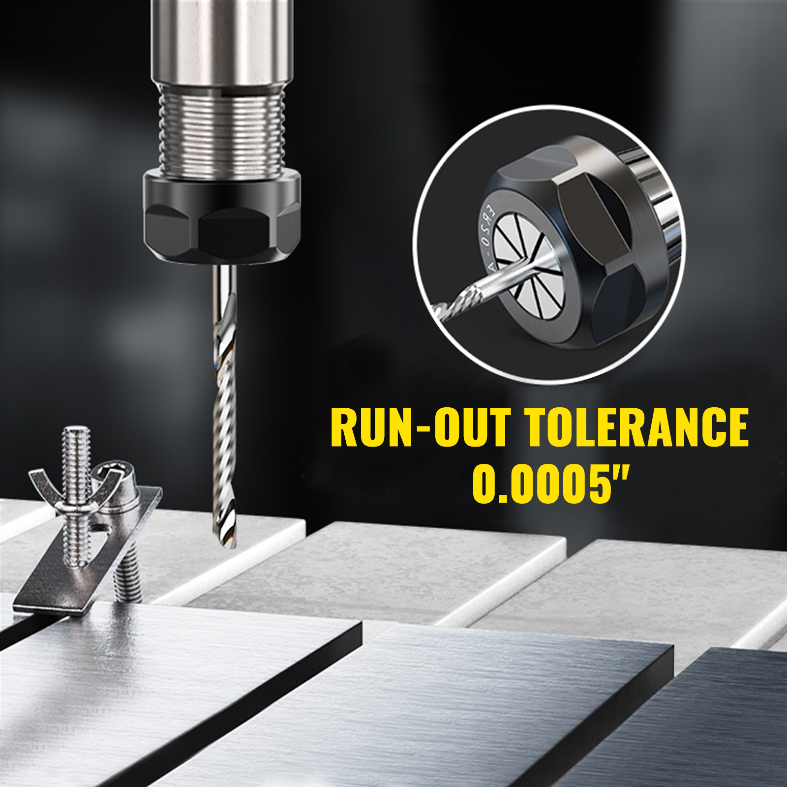 VEVOR Vevor Precision Er40 Collet Set 29pcs Er40 Collet Chuck 1/8"1