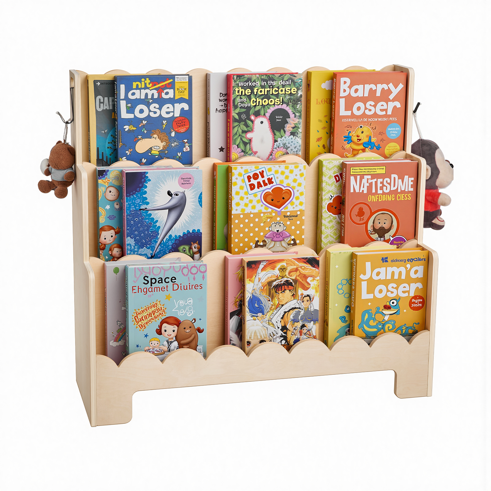 VEVOR Toy Storage Organizer Bookshelf 5/3/7/4/2/11-Tier Cabi