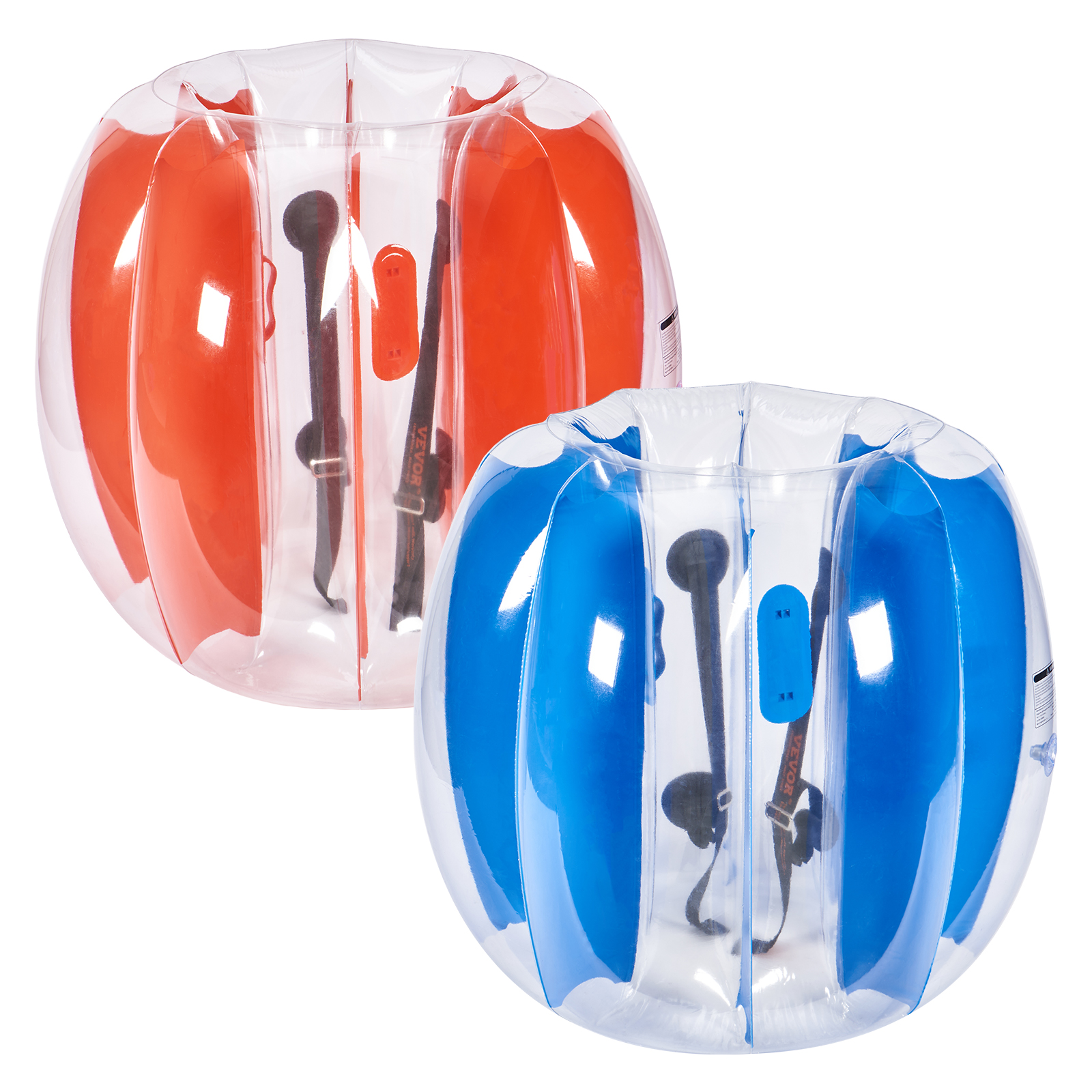 VEVOR Inflatable Bumper Balls 2-Pack 2/3FT/0.6/0.9M PVC Body Sumo Balls for Kids - Picture 25 of 26