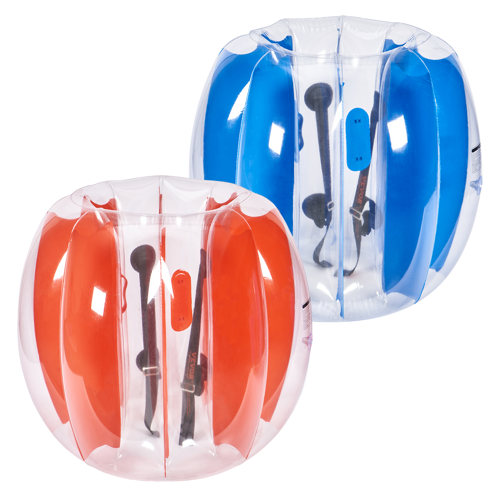 VEVOR Inflatable Bumper Balls 2-Pack 2/3FT/0.6/0.9M PVC Body Sumo Balls for Kids - Picture 23 of 26
