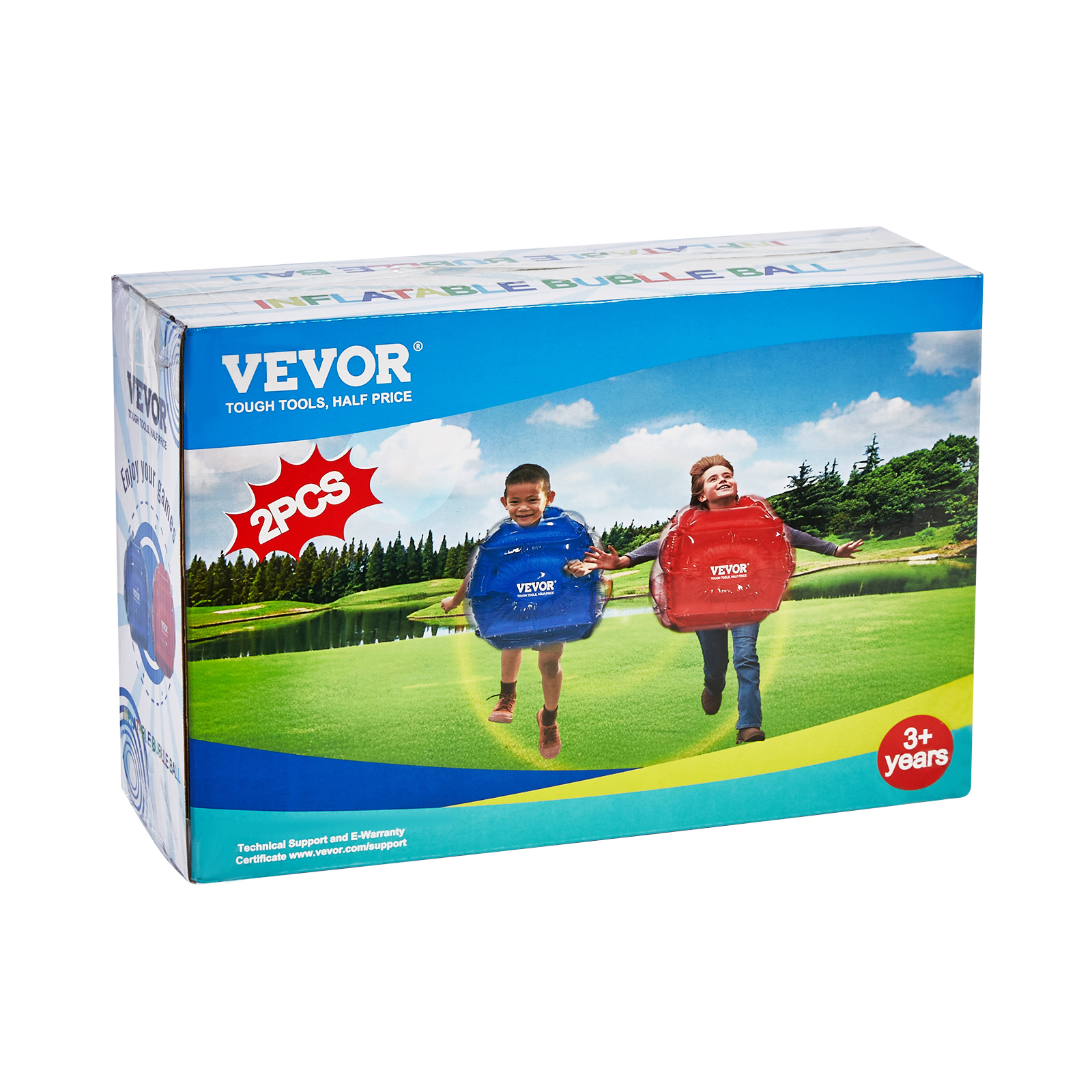 VEVOR Inflatable Bumper Balls 2-Pack 2/3FT/0.6/0.9M PVC Body Sumo Balls for Kids - Picture 3 of 26