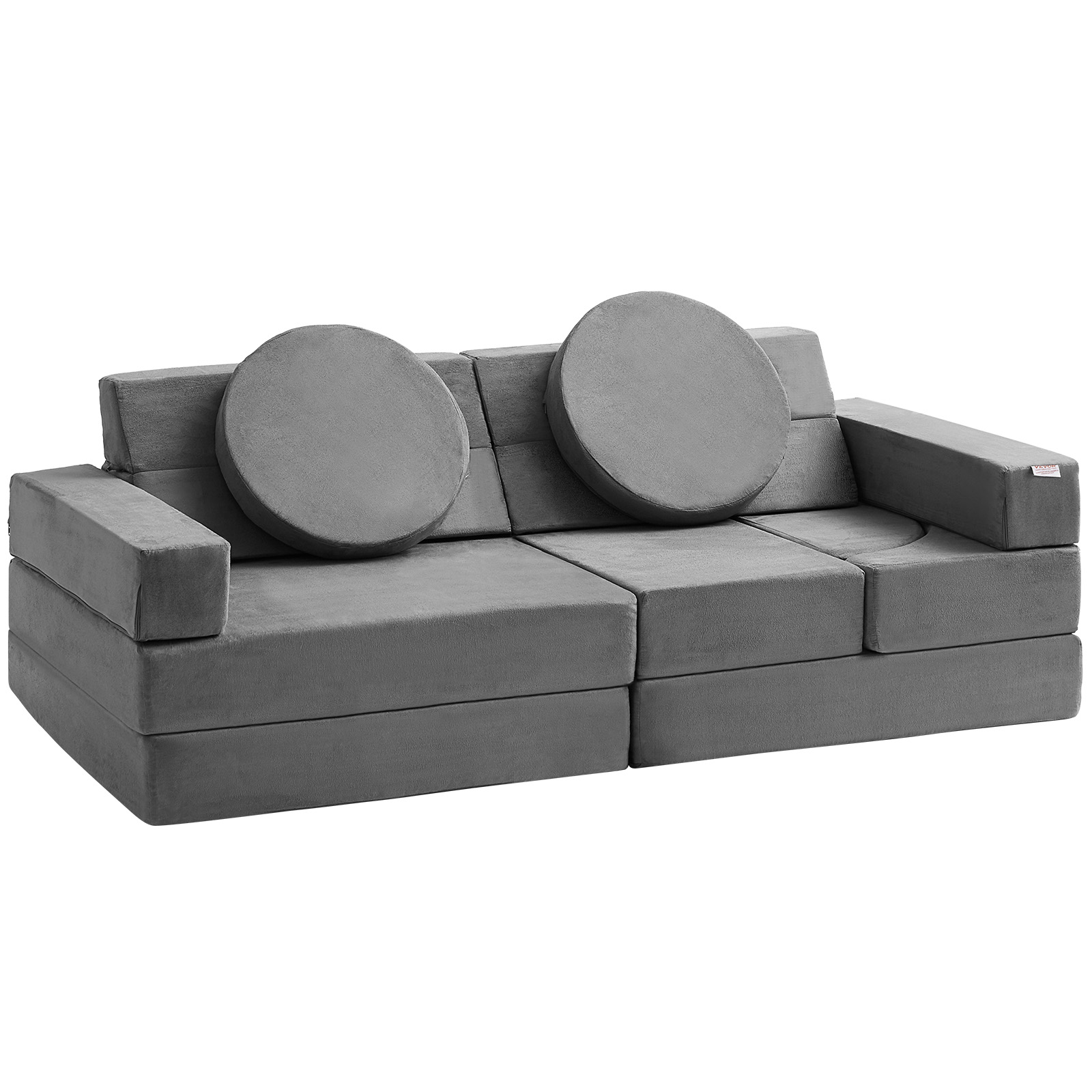 VEVOR Kids Play Couch 4-15 pcs Modular Kids Play Couch High-density 25D Sponge - Picture 14 of 50