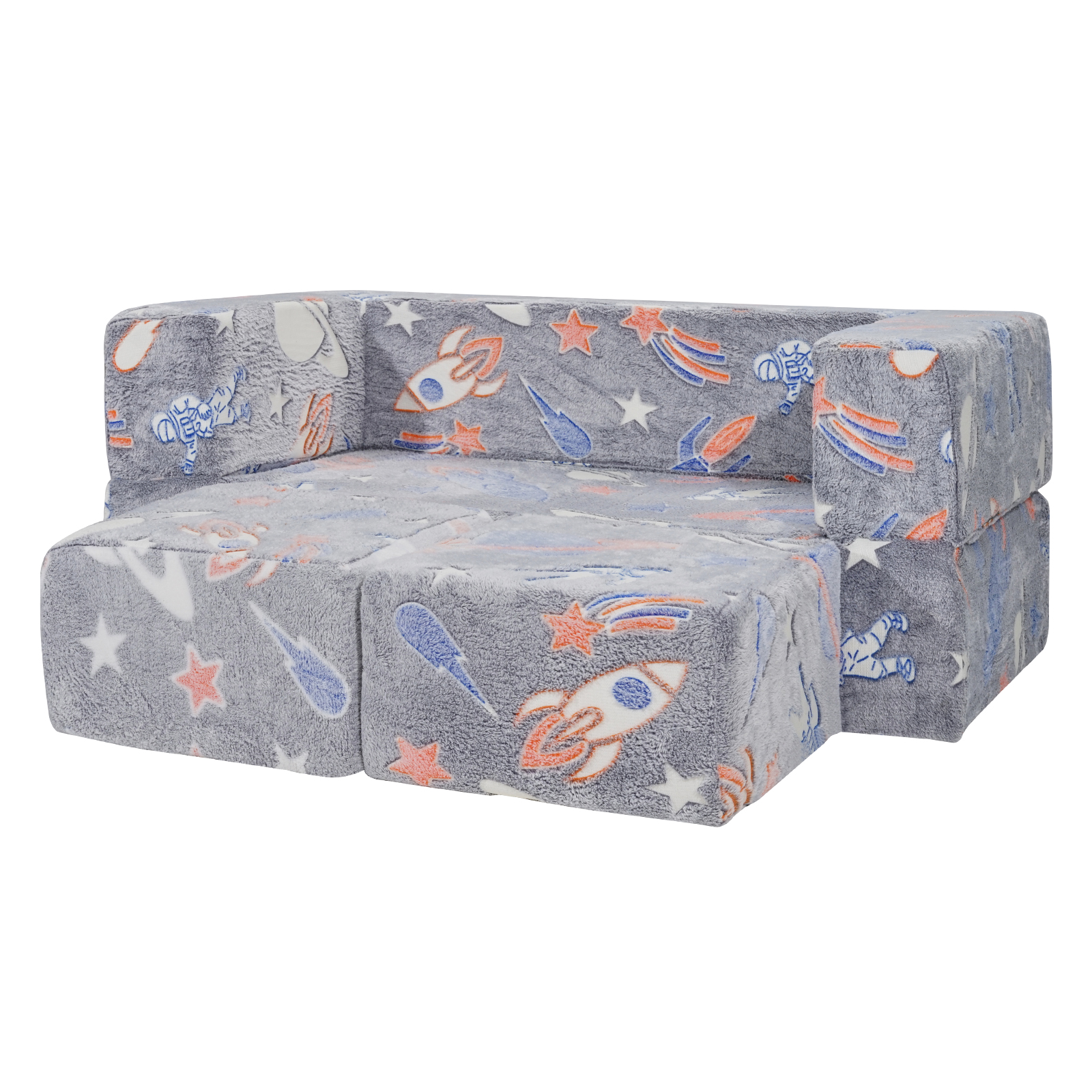 VEVOR Kids Play Couch 4-15 pcs Modular Kids Play Couch High-density 25D Sponge - Picture 48 of 50