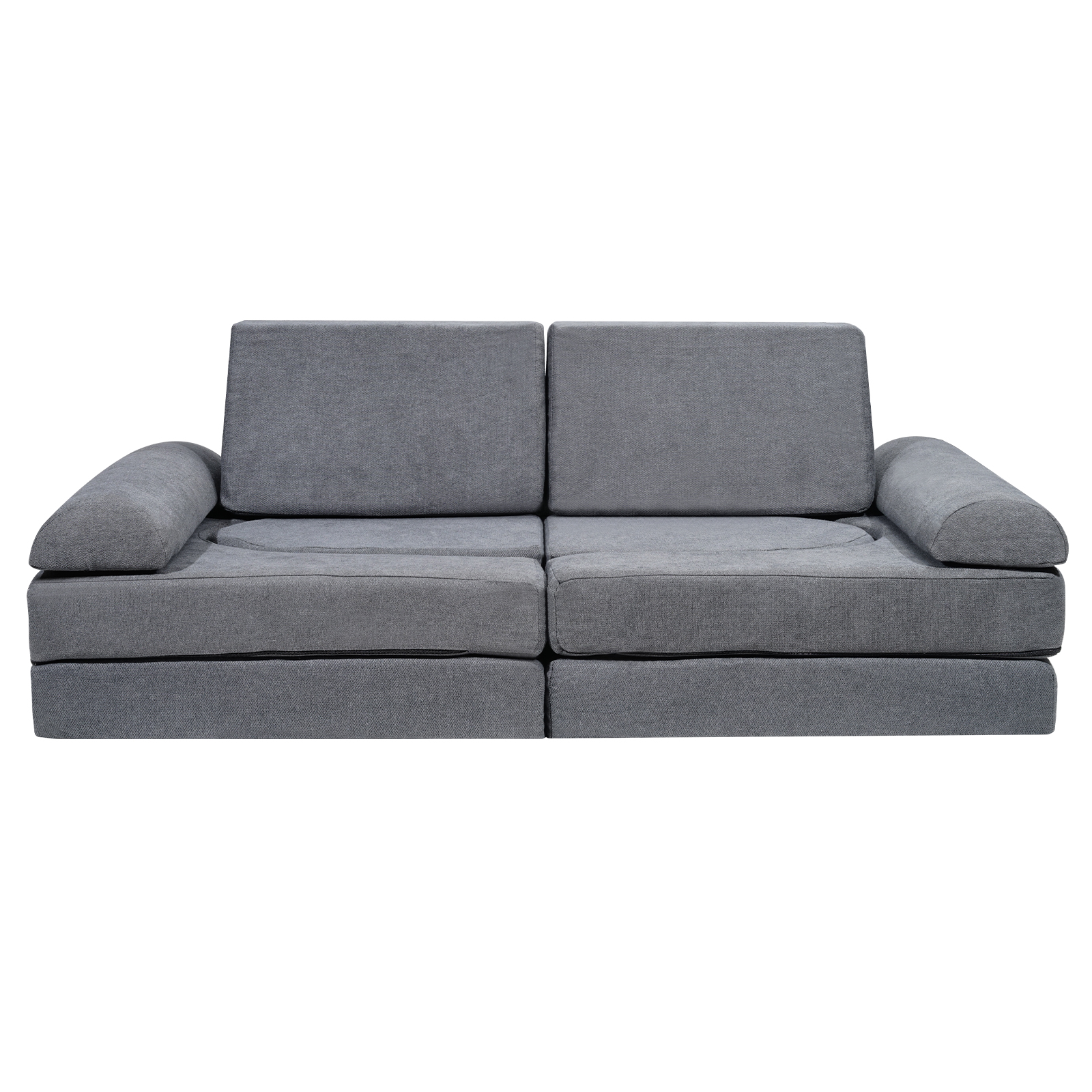 VEVOR Kids Play Couch 4-15 pcs Modular Kids Play Couch High-density 25D Sponge - Picture 37 of 50
