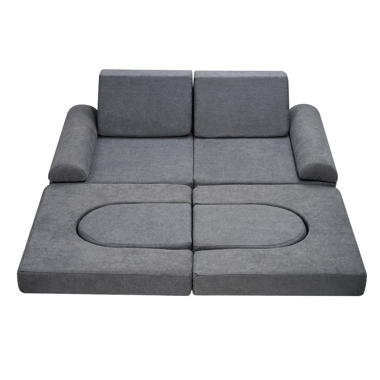 VEVOR Kids Play Couch 4-15 pcs Modular Kids Play Couch High-density 25D Sponge - Picture 38 of 50