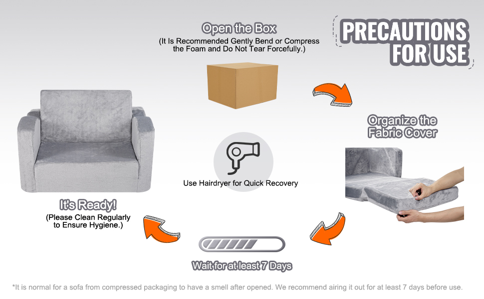 VEVOR Baby Chair Foldable 2in1 Comfy Baby Lounger Couch Kids Sofa