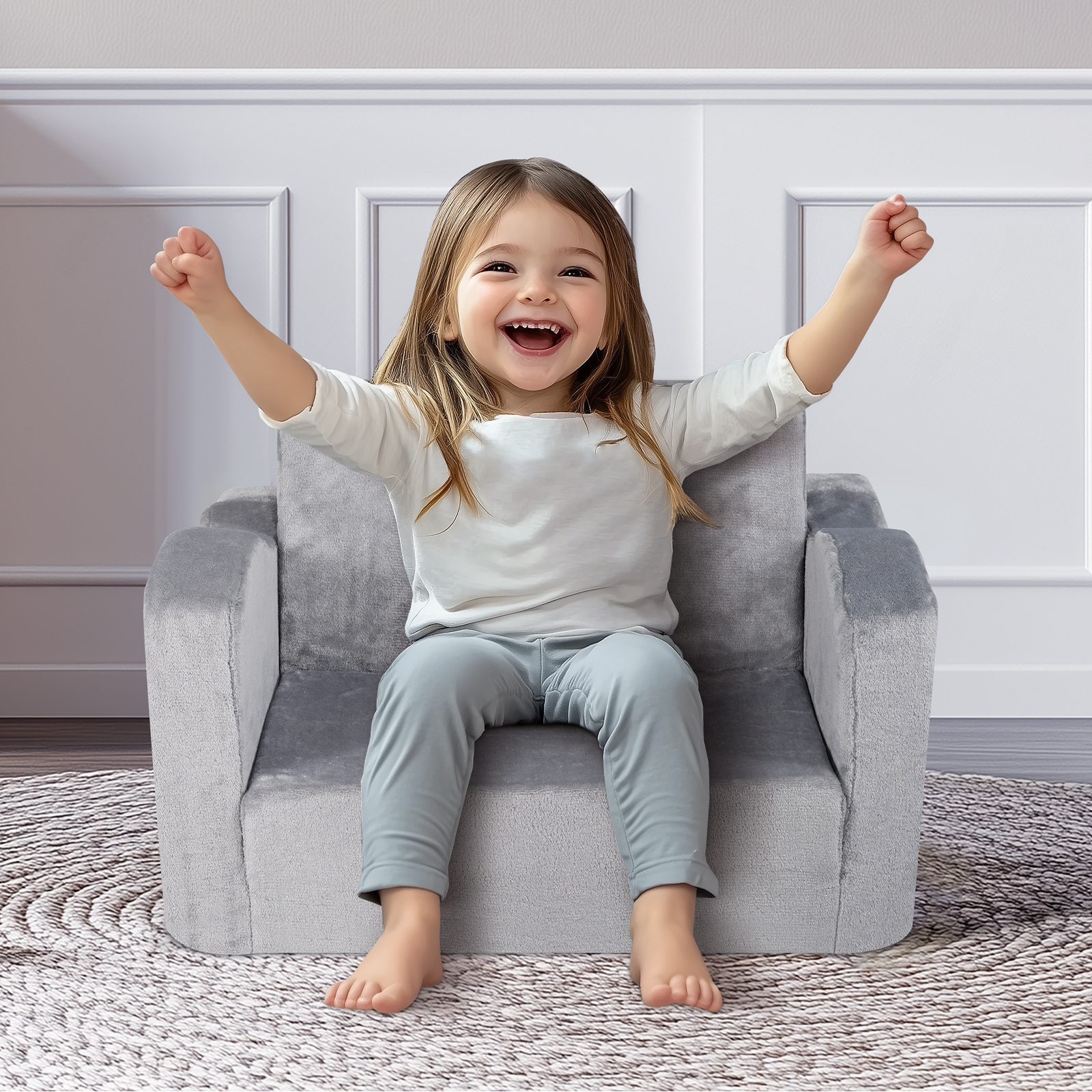 Baby chair,glow in dark,grey