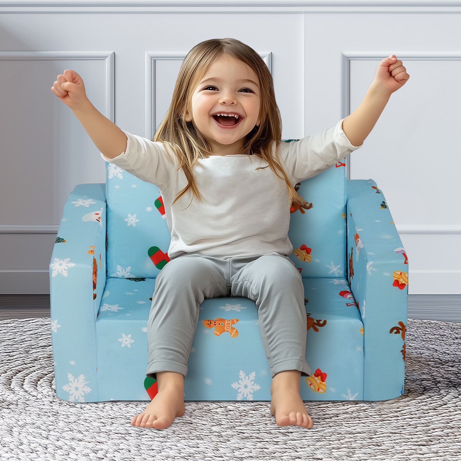 Baby chair,glow in dark,grey
