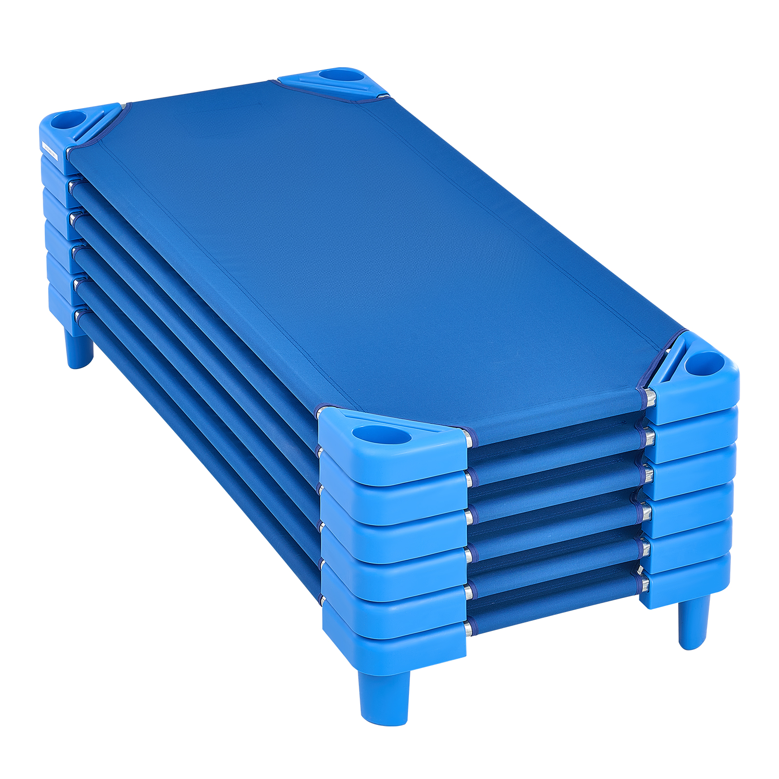 Uimoso Stackable Kiddie Cot 42/52x23" Daycare Nap Cots for Kids (Pack of 6/4)