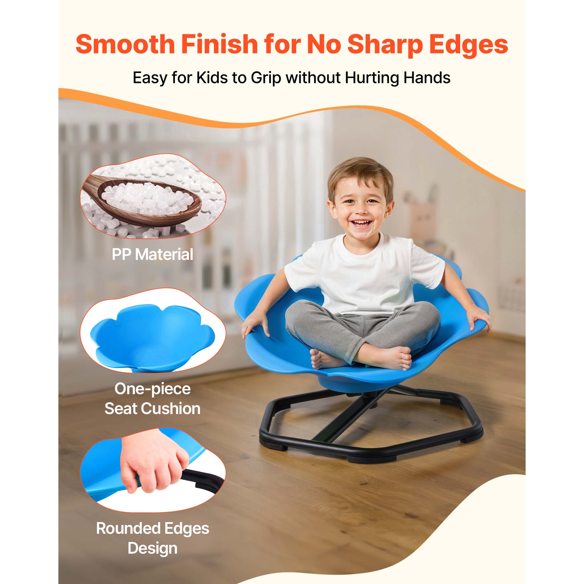 Uimoso Children's Rotating Sensory Chair in Multiple Color Options