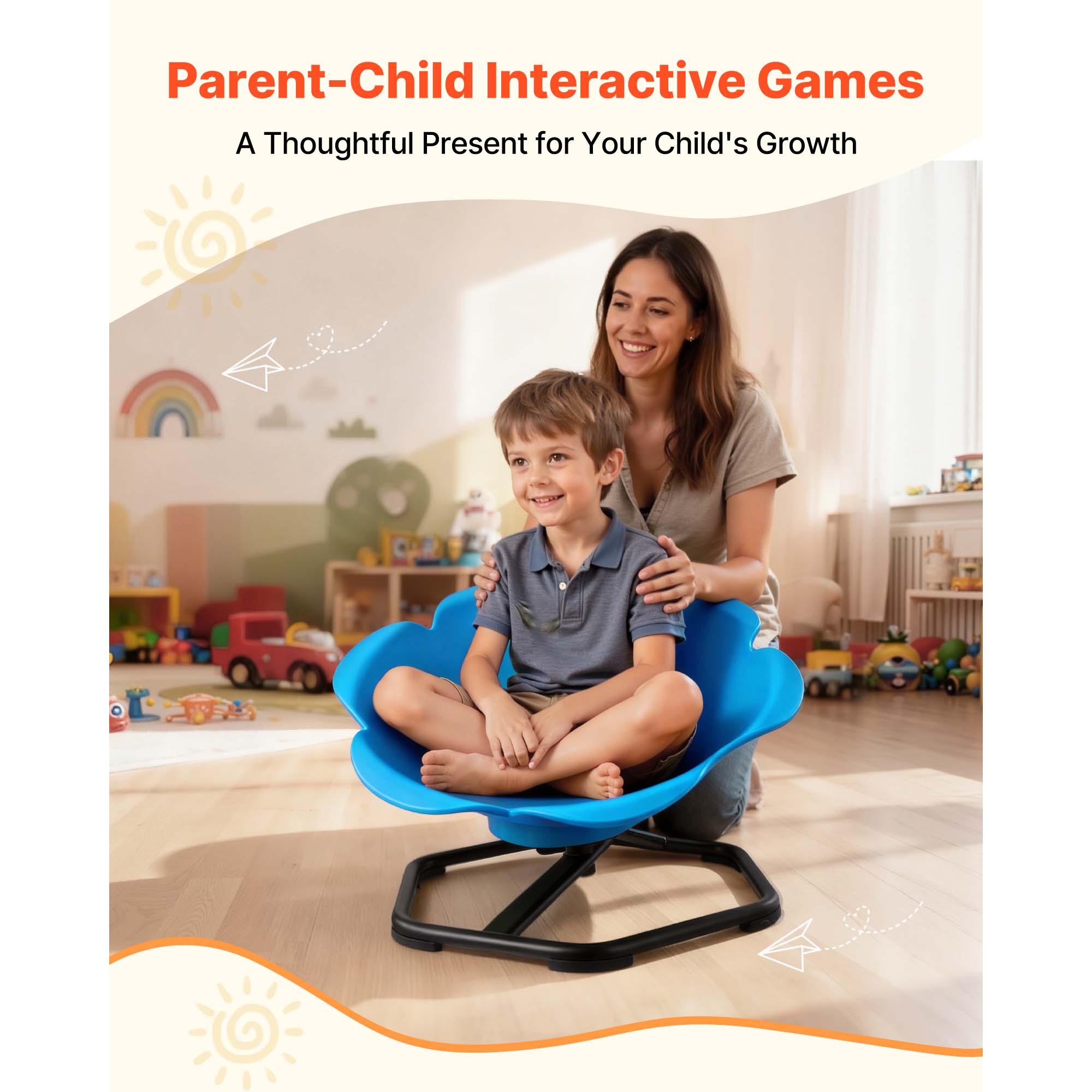 Uimoso Children's Rotating Sensory Chair in Multiple Color Options