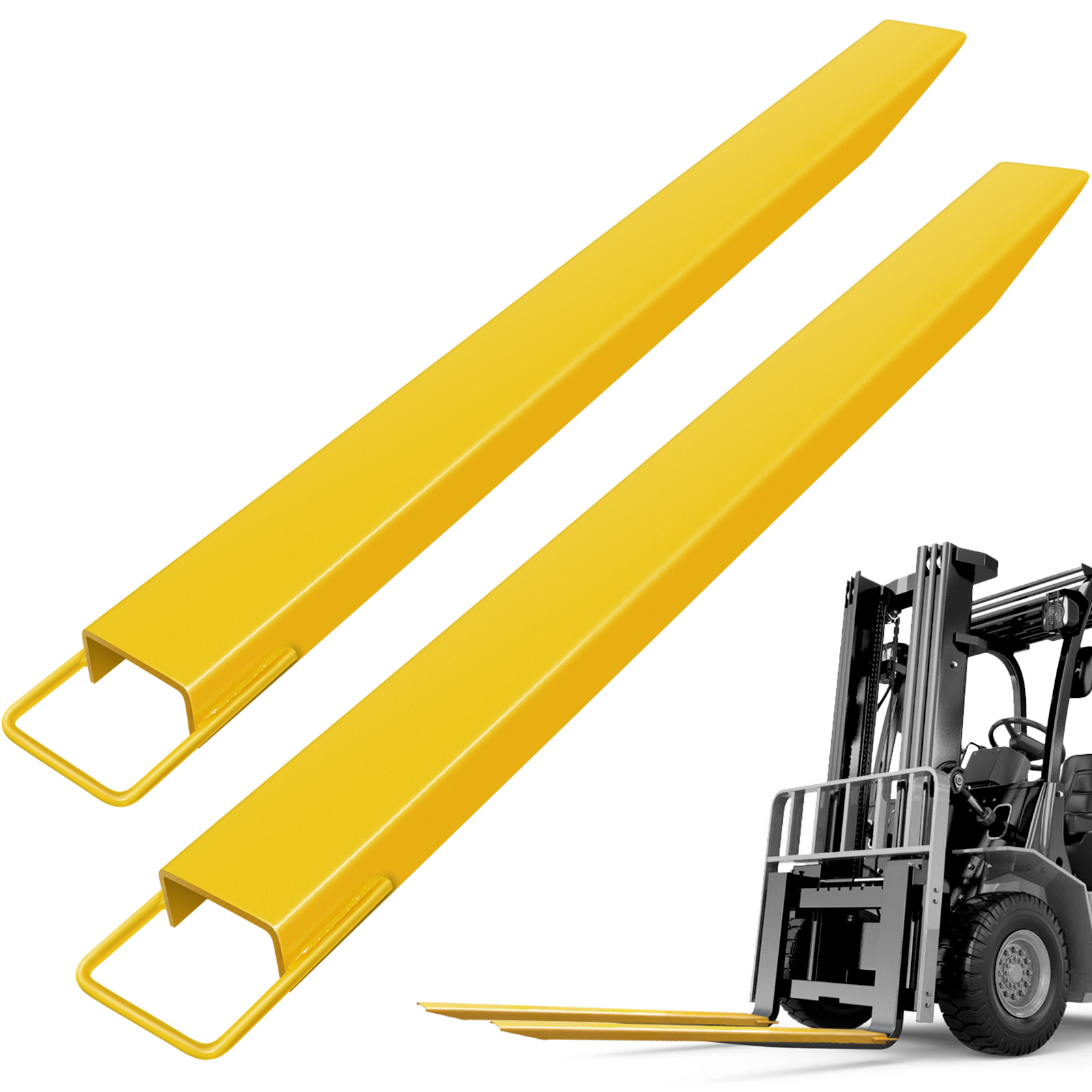 VEVOR pallegafler forlænger stål pallegafler 72 x 5,5 tommer Heavy Duty pallegafler 182 cm længde gafler til gaffeltruck | VEVOR