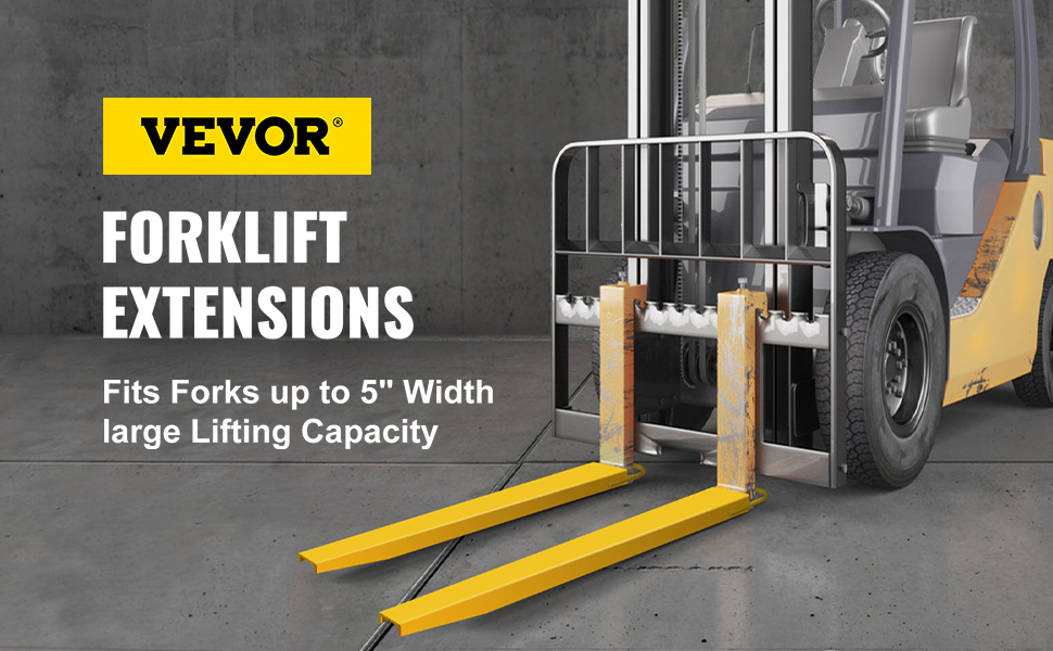 96” Forklift Pallet Fork Extension Slide on Steel/ Clamp Forklifts Lift Truck