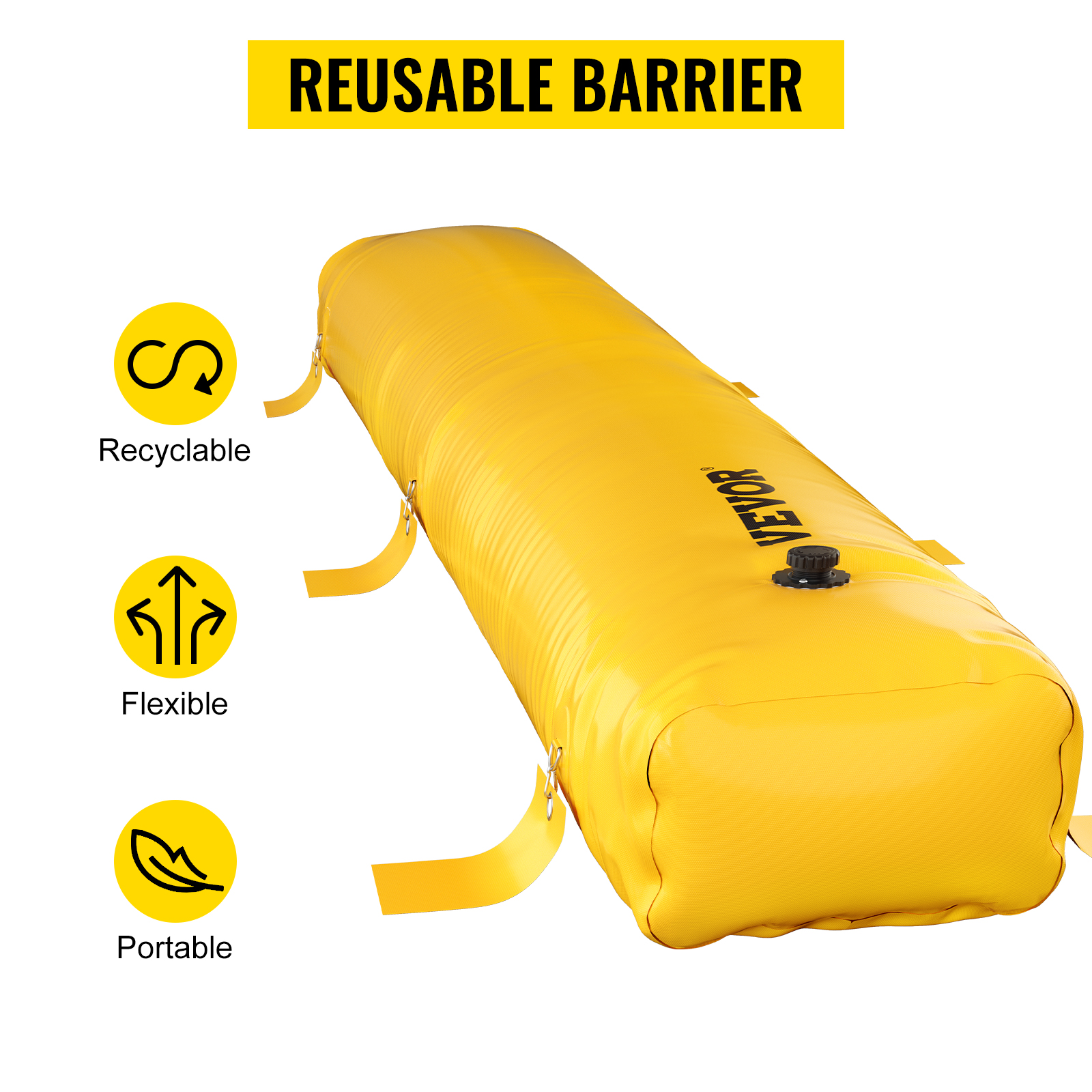 JYHHCYS Metal Reusable Flood Control Barrier For Garage/Home