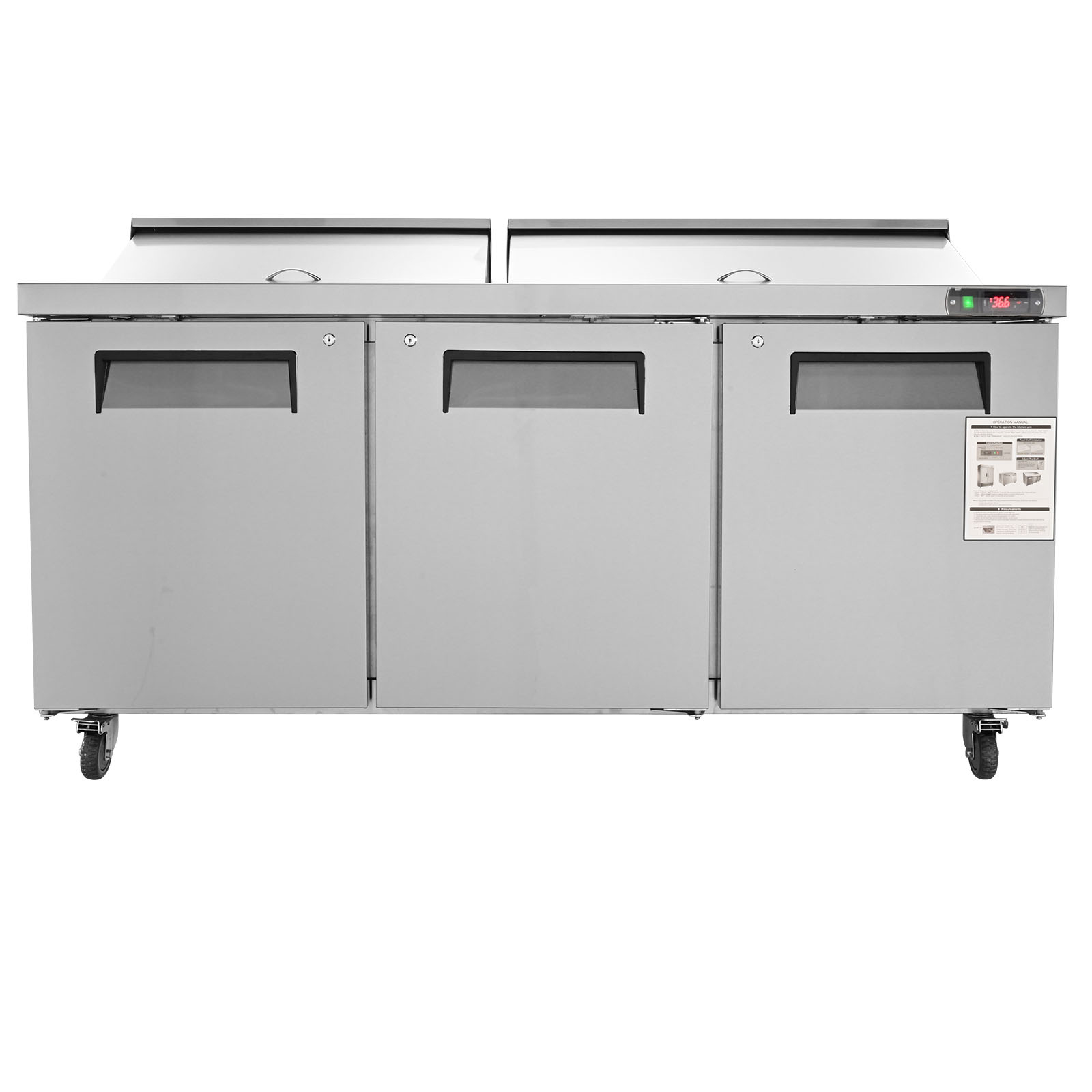 Uimoso 28/48/60/72" Refrigeration Sandwich Salad Prep Table Undercounter Worktop - Picture 73 of 145