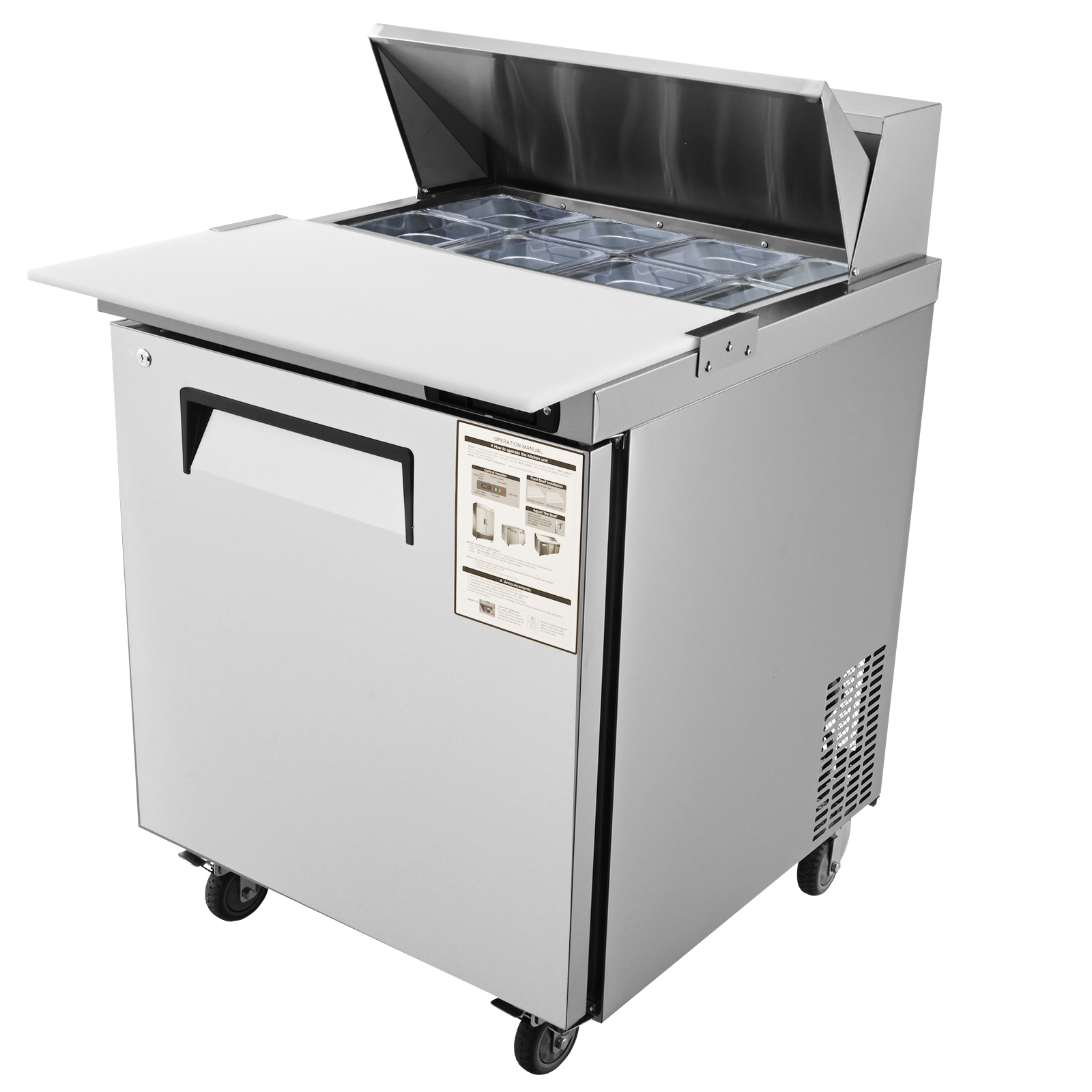 Uimoso 28/48/60/72" Refrigeration Sandwich Salad Prep Table Undercounter Worktop - Picture 15 of 145