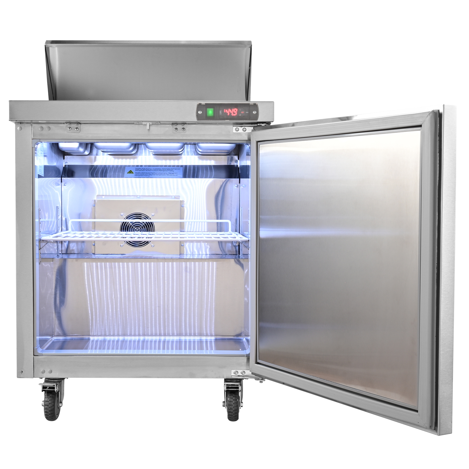 Uimoso 28/48/60/72" Refrigeration Sandwich Salad Prep Table Undercounter Worktop - Picture 16 of 145