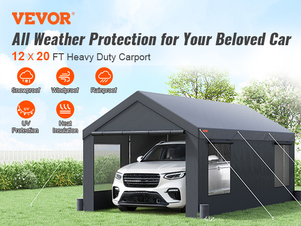 RAINDEWAY - Lona De Polietileno Impermeable Resistente De 20 X 30 Pies, 12 Mm De Grosor, Impermeable, Con Ojales Y Bordes Reforzados