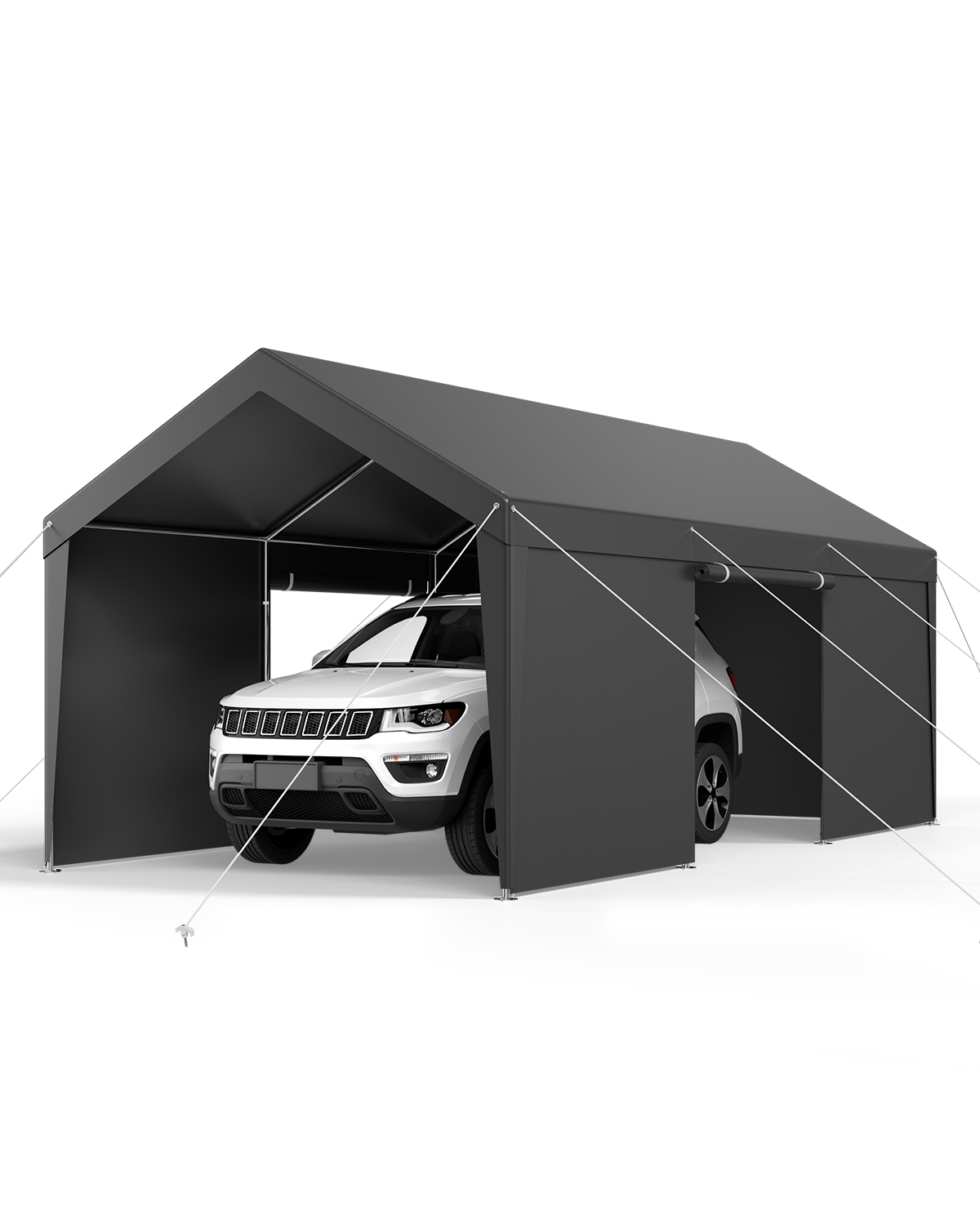 Heavy Duty W/ Side Doors Outdoor Car Shelter