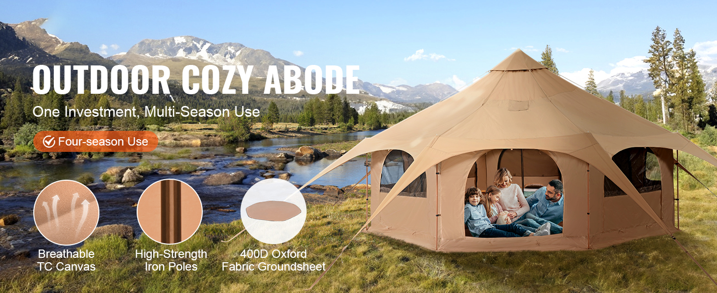 Canvas Bell Tent A100 1.4w