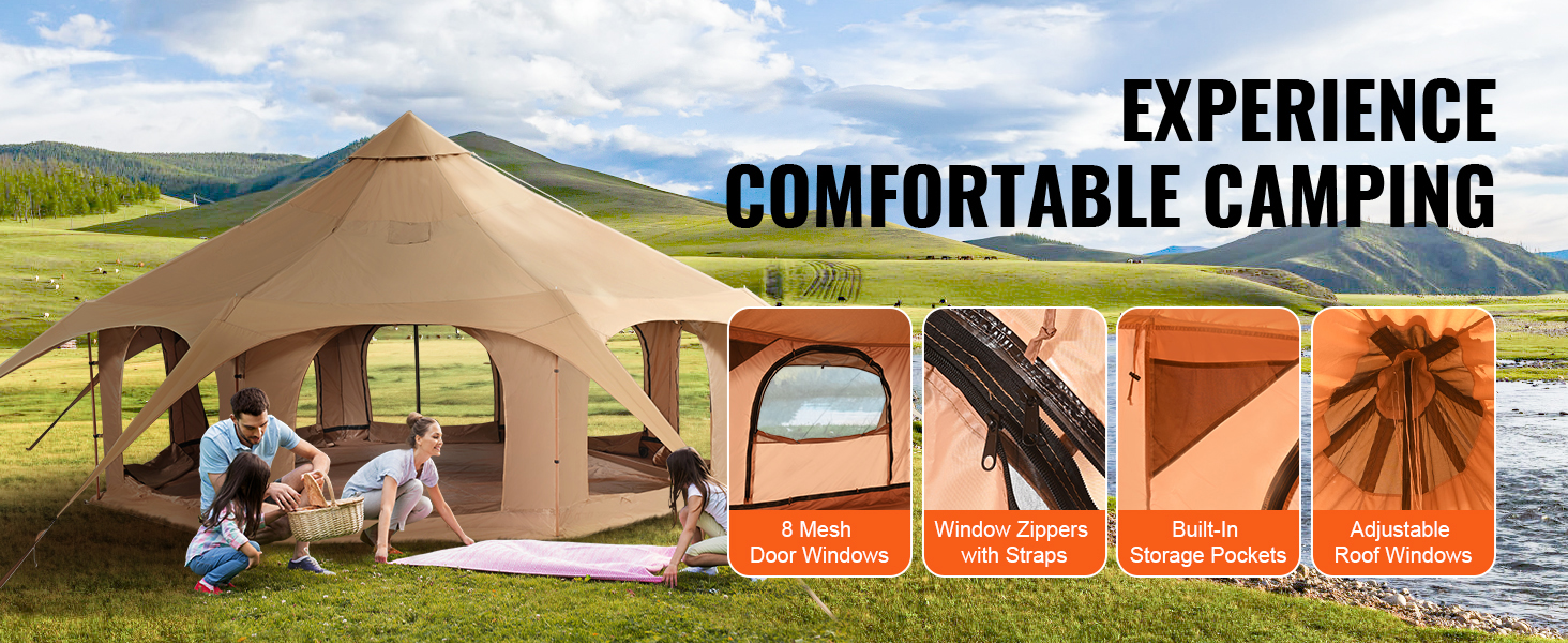 Canvas Bell Tent A100 2.2w