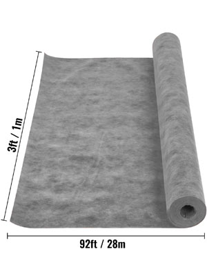 Banio natte de désolidarisation imperméable, tapis de découplage permanent  à membrane polyéthylène pour sol 30m