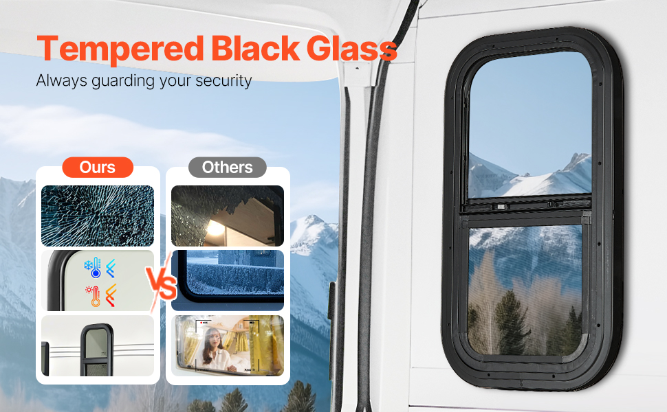 Vertical RV Window 12