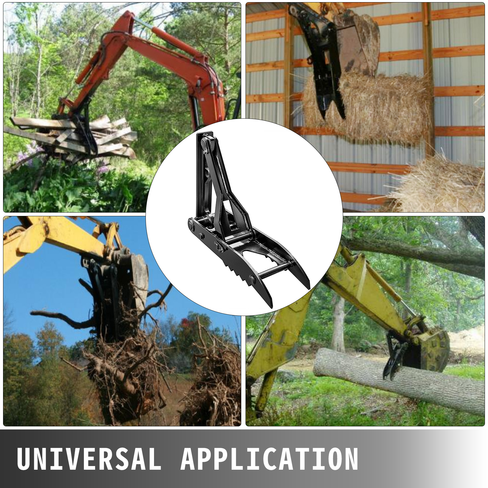 Vevor Vevor Backhoe Thumb Heavy Duty Excavator Thumb 12”x40” Weld On Backhoe Thumb 2 Teeth