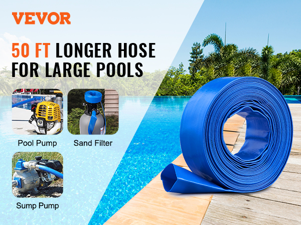 Wholesale Lay Flat Discharge Hose - Pool Filter Backwash Hose with