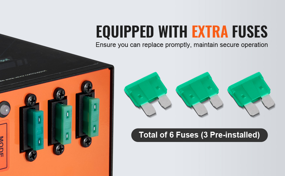 VEVOR 45 Amp RV Power Converter & Battery Charger - Smart 4-Stage Charging For Lithium & Lead Acid Batteries, ETL Certified