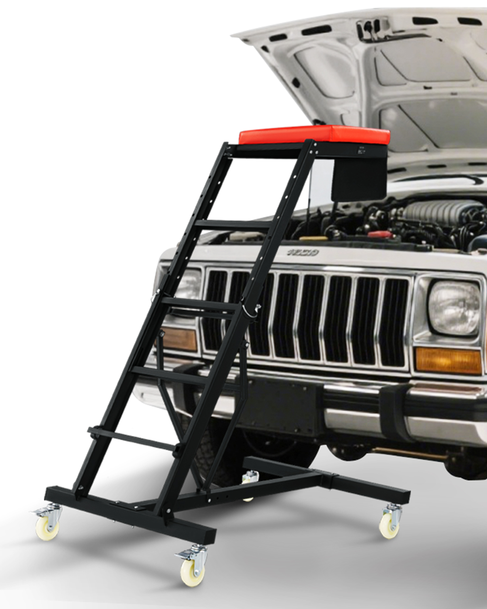 VEVOR Automotive Topside Creeper 400LBS Adjustable Height Movable with 4 Wheels - Picture 27 of 50