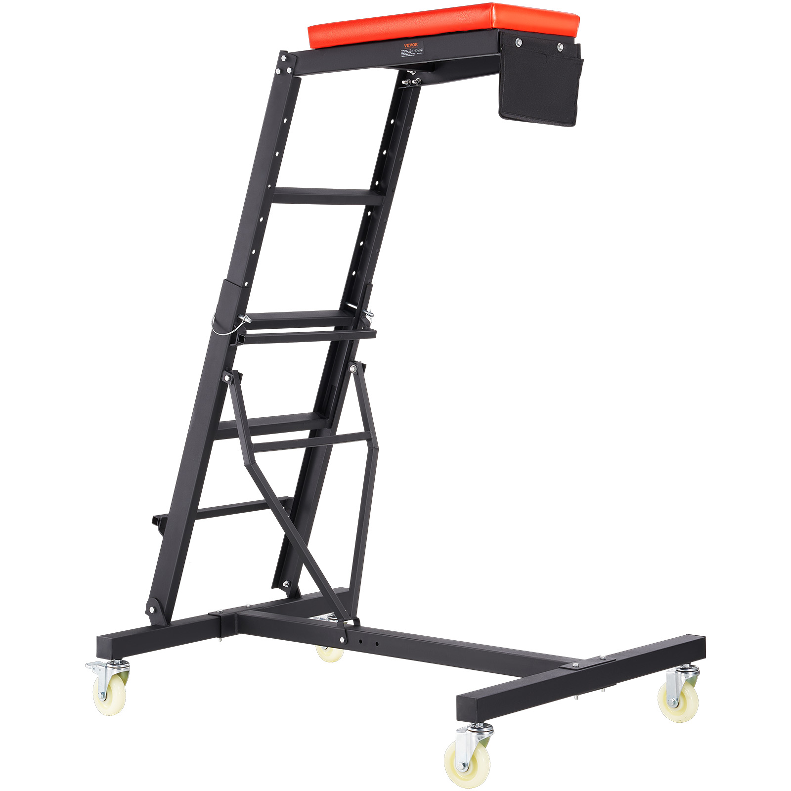 VEVOR Automotive Topside Creeper 400LBS Adjustable Height Movable with 4 Wheels
