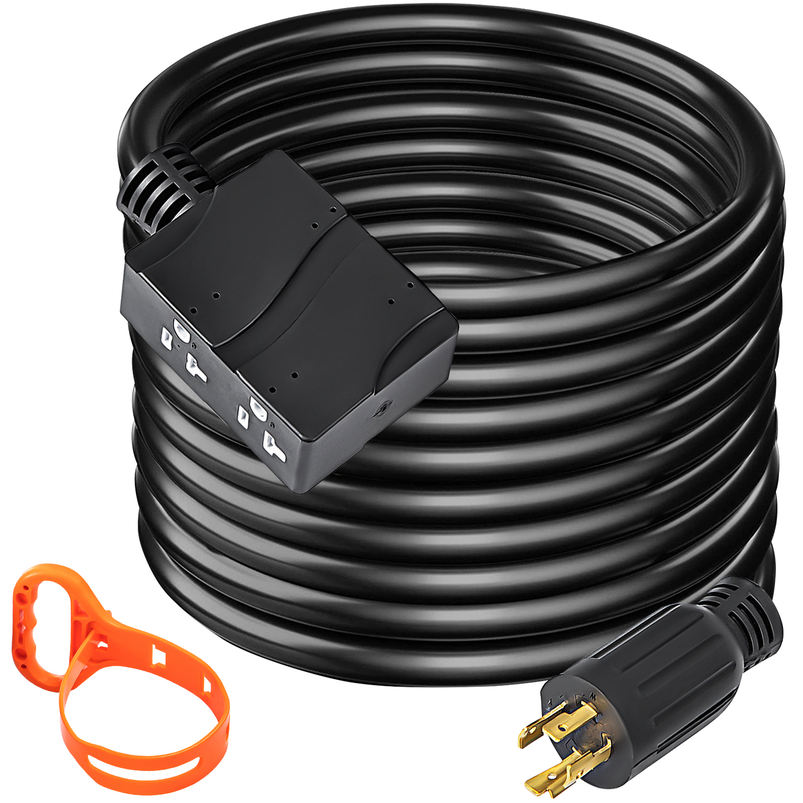 Generator Power Cord Extension Cord 50FT 20A L14-20P to 4*N5-20R Generator Cable 