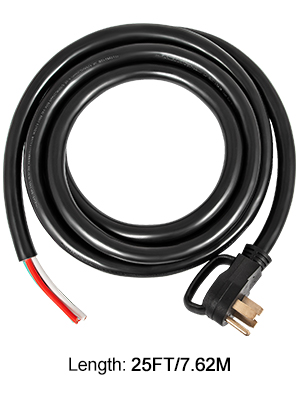 8/1 AWG NEMA 14-50P to Bare Wire Details about   50' 50A RV Camp Power Cord Generator Cord 6/3 