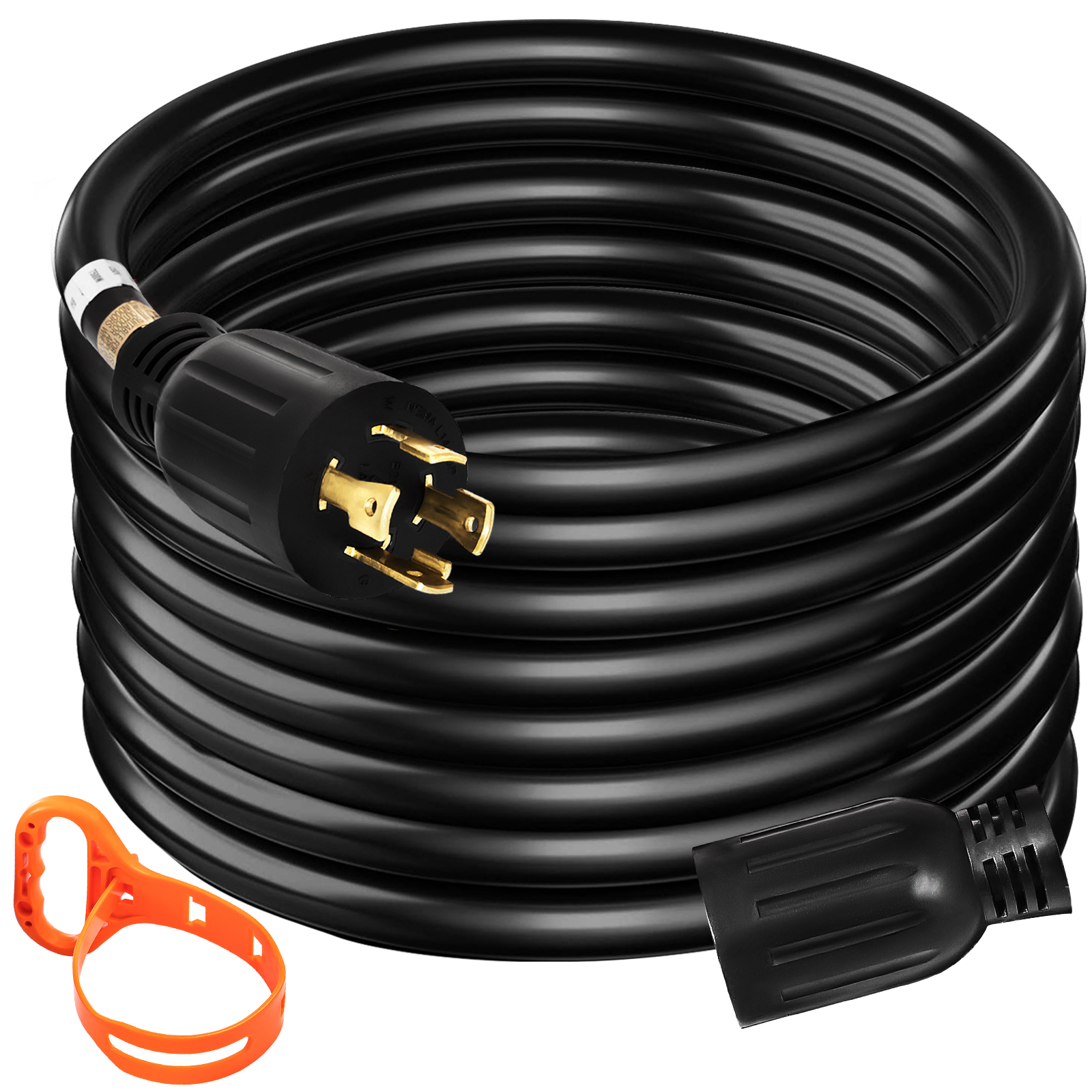 25FT 30AMP RV Power Extension Cord With Twist Lock Connector 10/3 STW